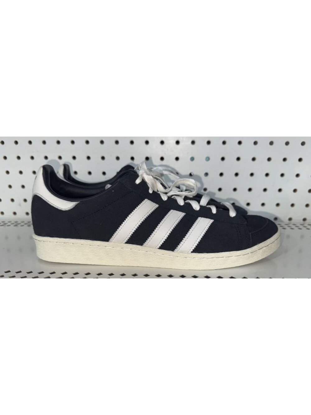 Adidas Jabbar Lo Mens Suede Athletic Shoes Sneakers Size 11 Black White JI3433